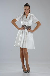 Coimbra Women's Dress / Lab Coat - clearance - Luxury Italian Pastelli Uniforms
