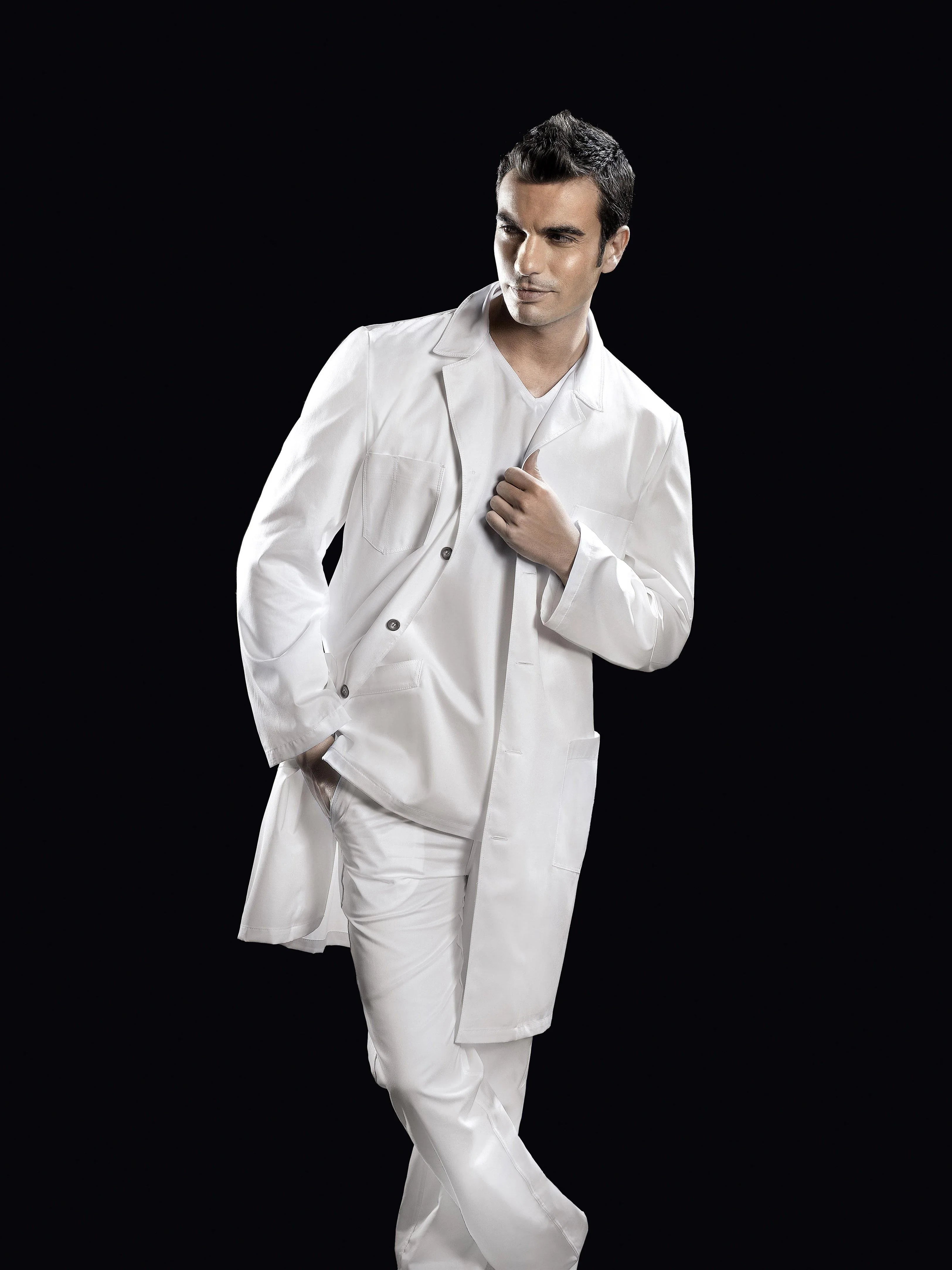 Medical Uniform - Almaty Men's Cotton Lab Coat – Luxury Italian
