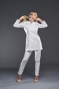 NEW Pastelli "Auxerre" Women's Lab Coat - Luxury Italian Pastelli Uniforms