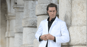 Torres Men's Lab Coat - Luxury Italian Pastelli Uniforms