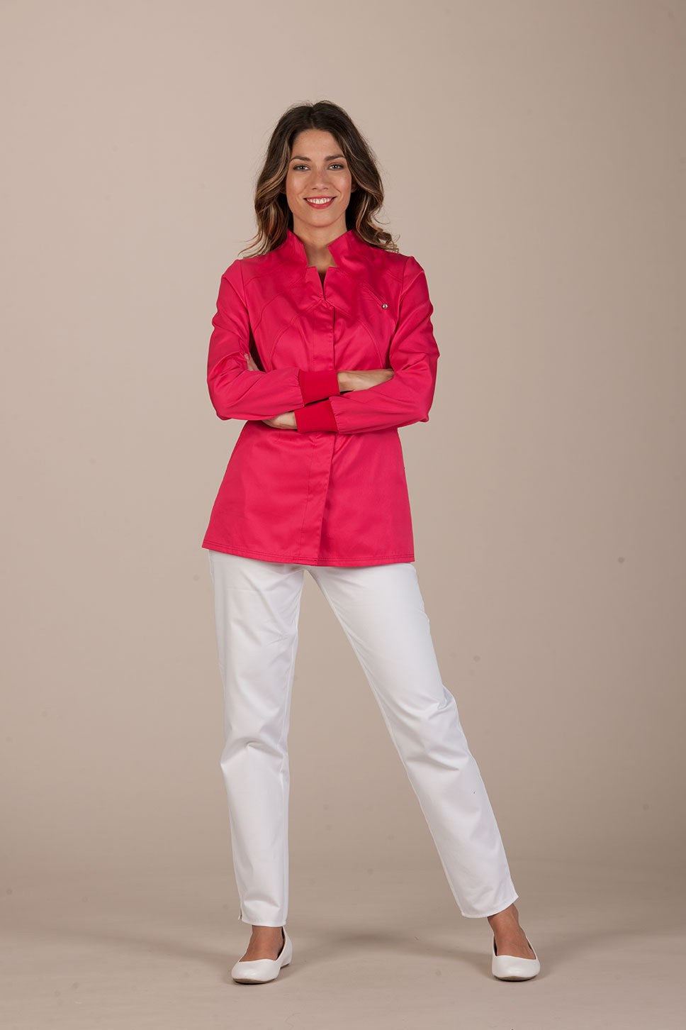 Vevey Women's Top - Long Sleeves with Thread Cuff