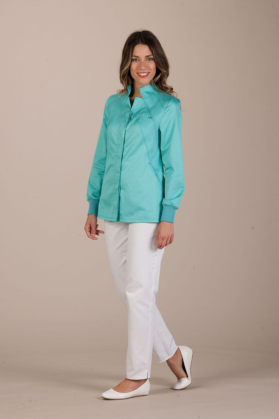 Vevey Women's Top - Long Sleeves with Thread Cuff