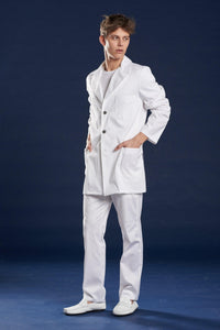 Talgar Men's Lab Coat - discontinued clearance - Luxury Italian Pastelli Uniforms
