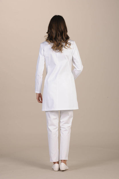 Delhi Women's Lab Coat - Luxury Italian Pastelli Uniforms