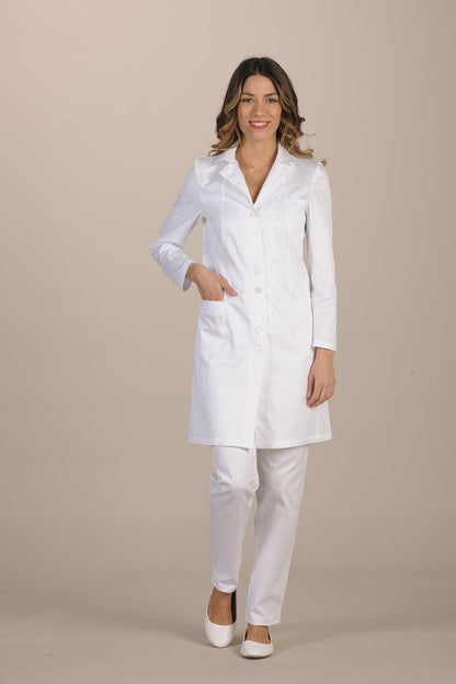 Erevan Women's Lab Coat - clearance - Luxury Italian Pastelli Uniforms