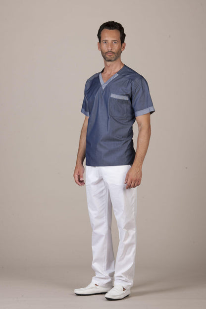 Milano Unisex Top - FREEDOM - Luxury Italian Pastelli Uniforms