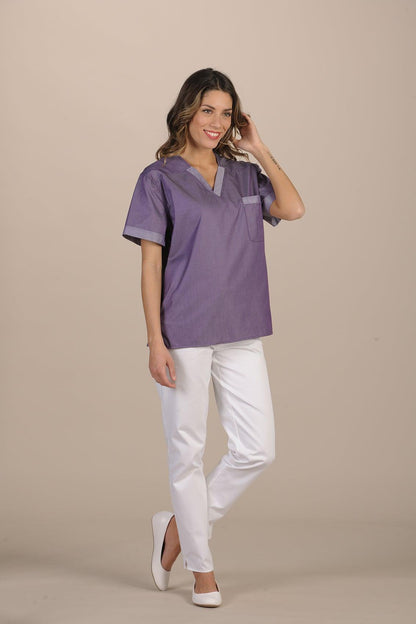 Milano Unisex Top - FREEDOM - Luxury Italian Pastelli Uniforms