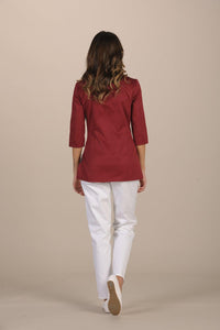 Nuraxi Women's Top - Luxury Italian Pastelli Uniforms