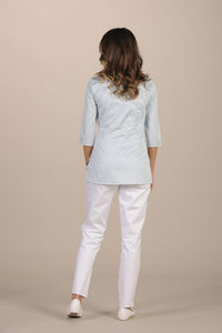 Nuraxi Women's Top - Luxury Italian Pastelli Uniforms