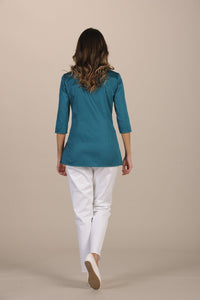 Nuraxi Women's Top - Luxury Italian Pastelli Uniforms