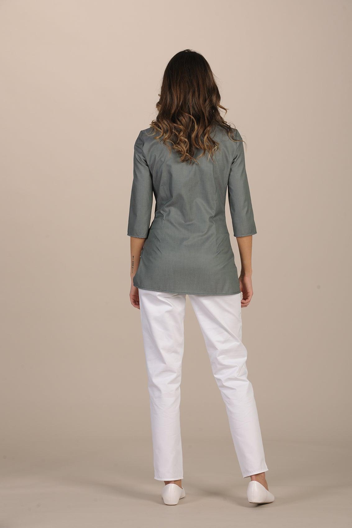 Nuraxi Women's Top - FREEDOM - Luxury Italian Pastelli Uniforms