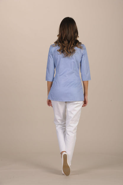 Nuraxi Women's Top - FREEDOM - Luxury Italian Pastelli Uniforms