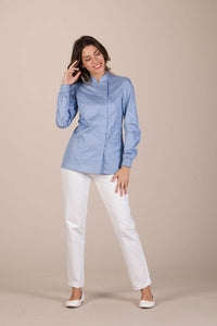 Beirut Women's Top - Freedom - Luxury Italian Pastelli Uniforms