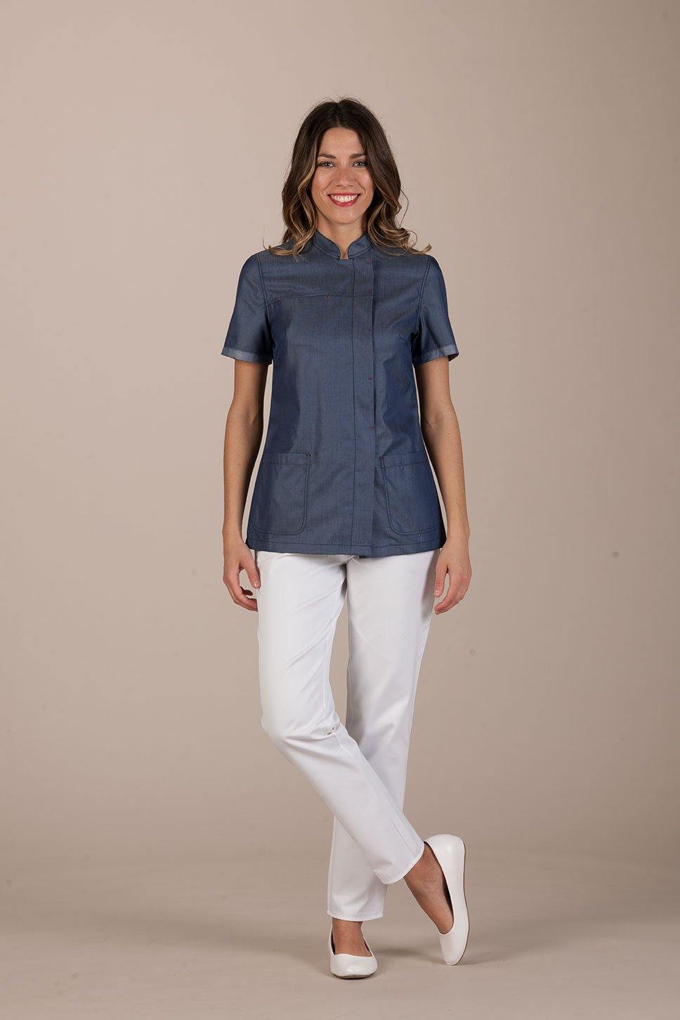 Beirut Women's Top - Freedom - Luxury Italian Pastelli Uniforms