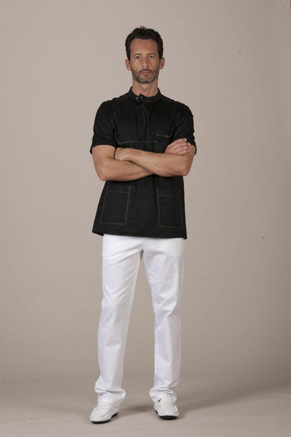 Cardiff Men's Top - Luxury Italian Pastelli Uniforms