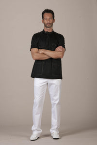 Cardiff Men's Top - Luxury Italian Pastelli Uniforms