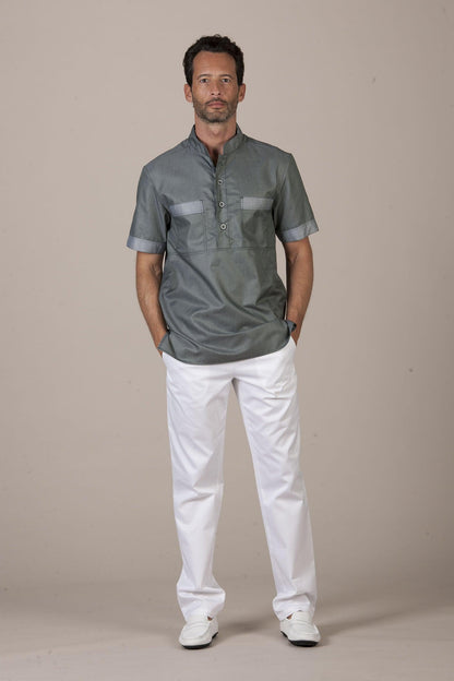 Guadalupe Men's Top - FREEDOM - Luxury Italian Pastelli Uniforms