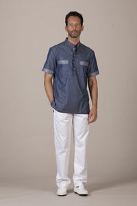 Guadalupe Men's Top - FREEDOM - Luxury Italian Pastelli Uniforms